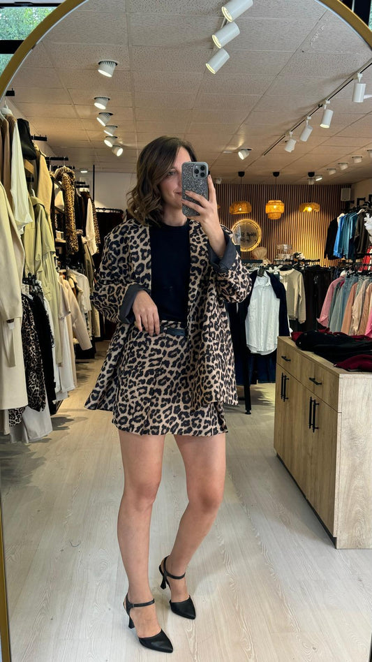 Leopard jacket - skirt